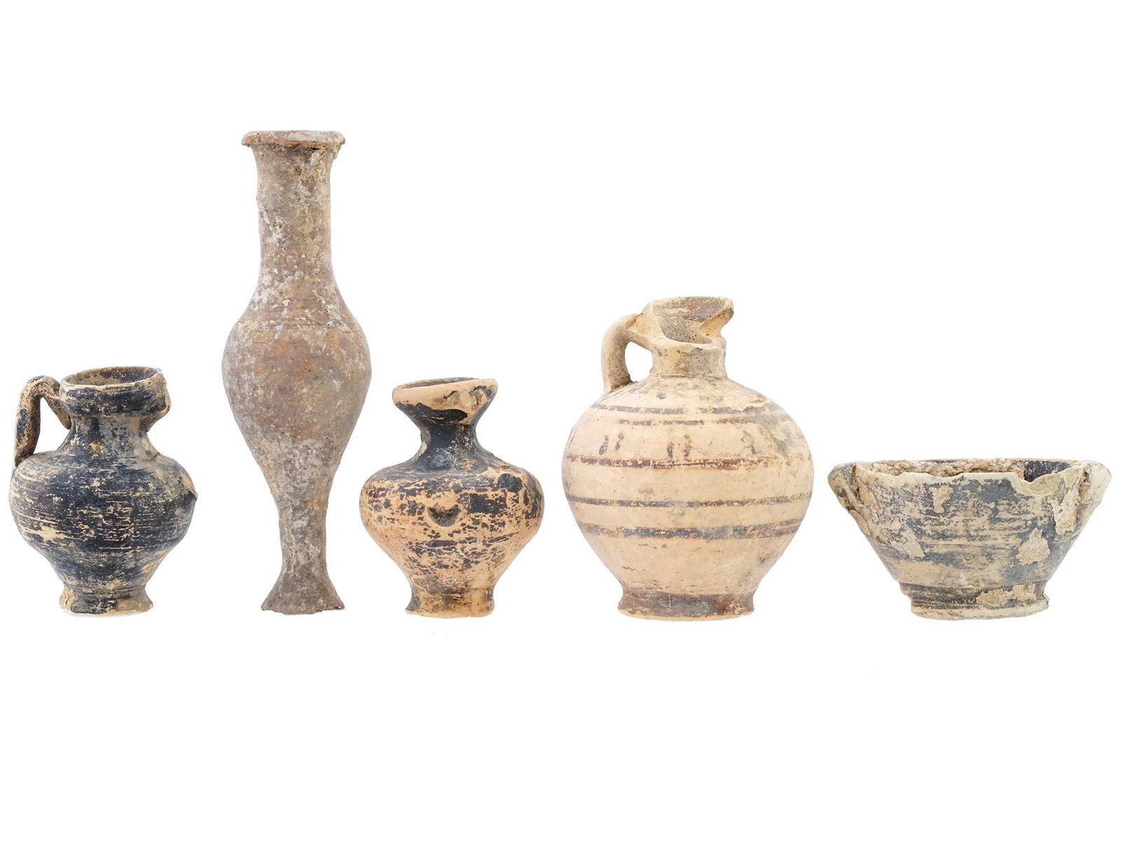 ANCIENT GREEK HELLENISTIC TERRACOTTA MINIATURE VESSELS (1 of 8)