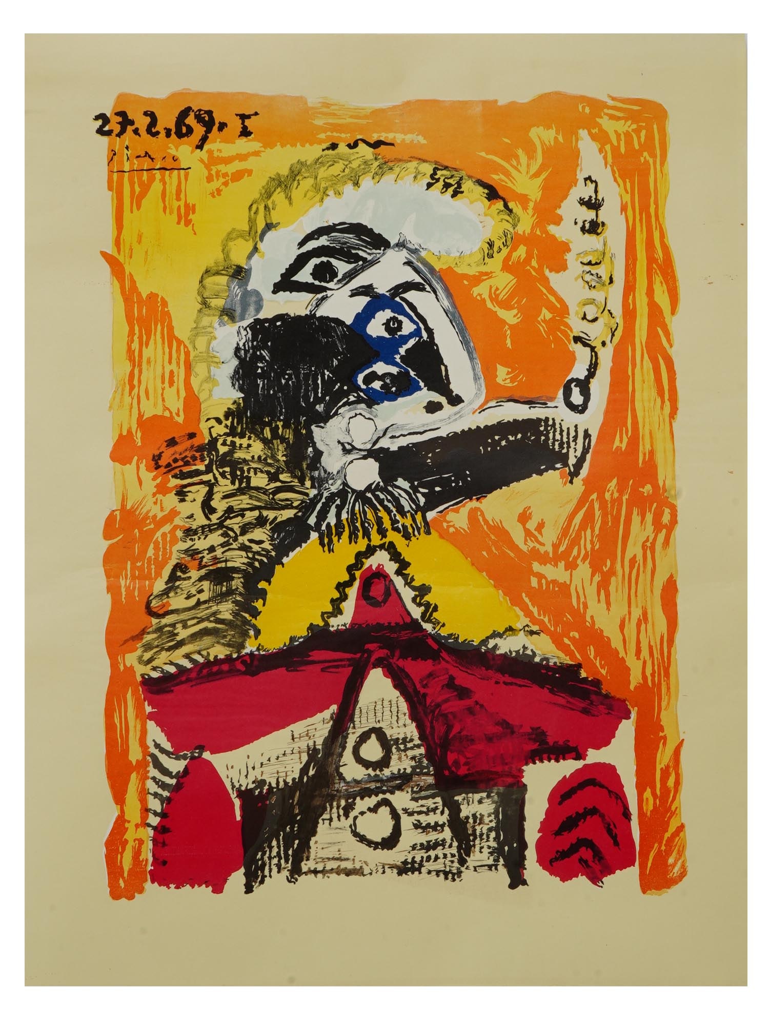 PICASSO IMAGINARY PORTRAIT 1969S SHAKESPEARE ED PRINT (1 of 6)