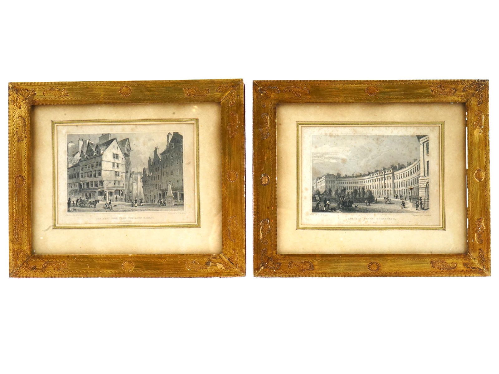 PAIR BRITISH 19TH C ENGRAVINGS BY THOMAS SHEPHERD (1 of 12)