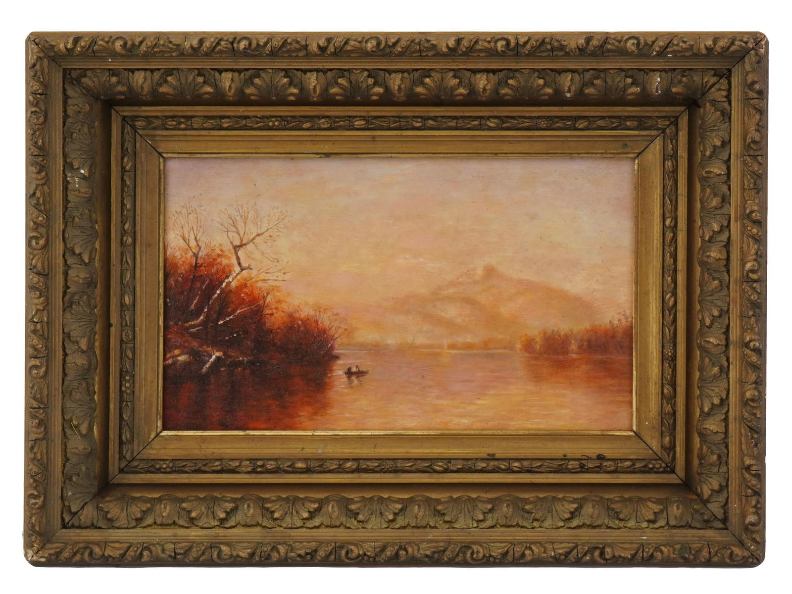 19TH C AMERICAN HUDSON RIVER SCHOOL OIL PAINTING (1 of 4)