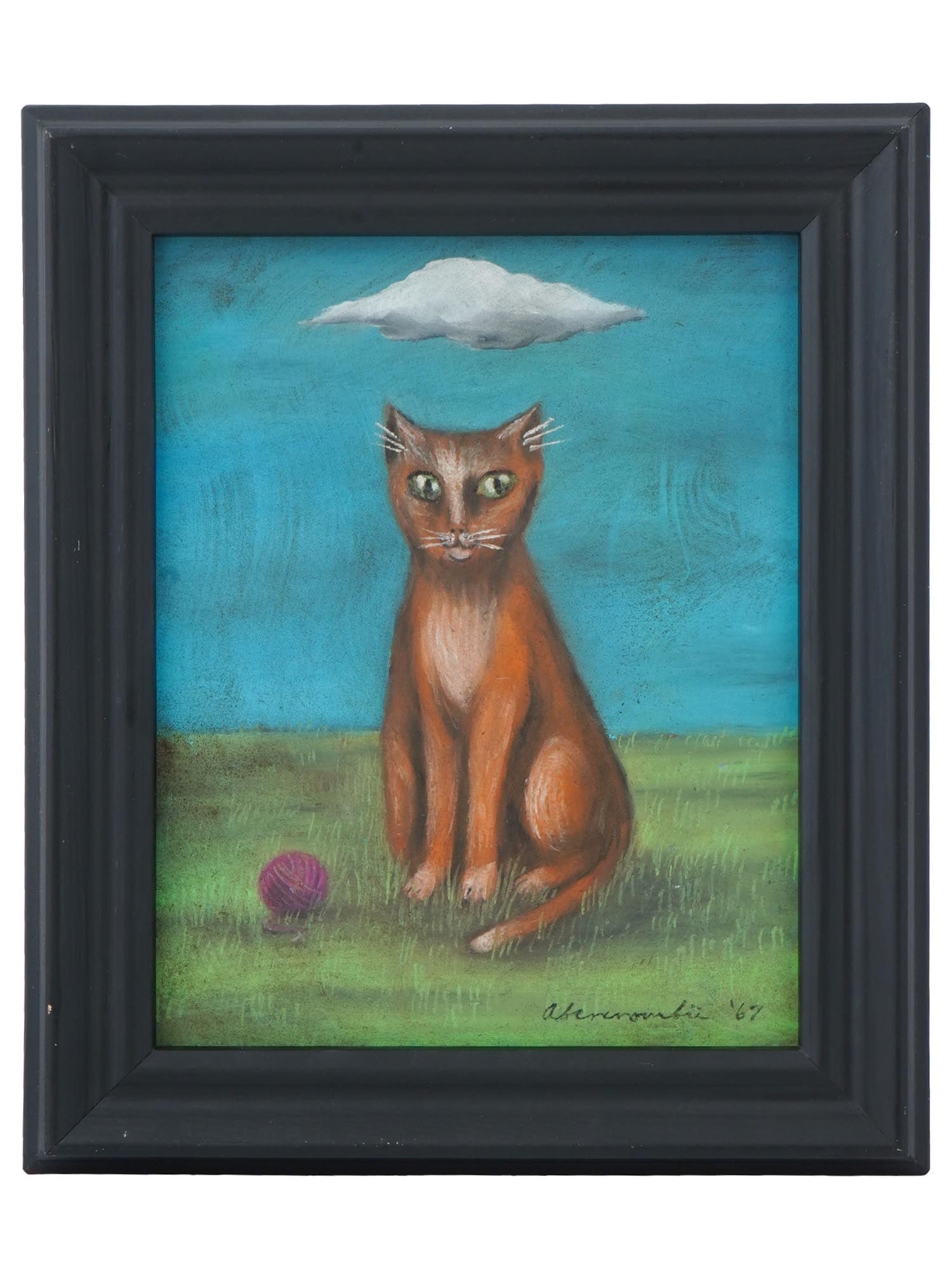 AMERICAN CAT OIL PAINTING BY GERTRUDE ABERCROMBIE (1 of 4)