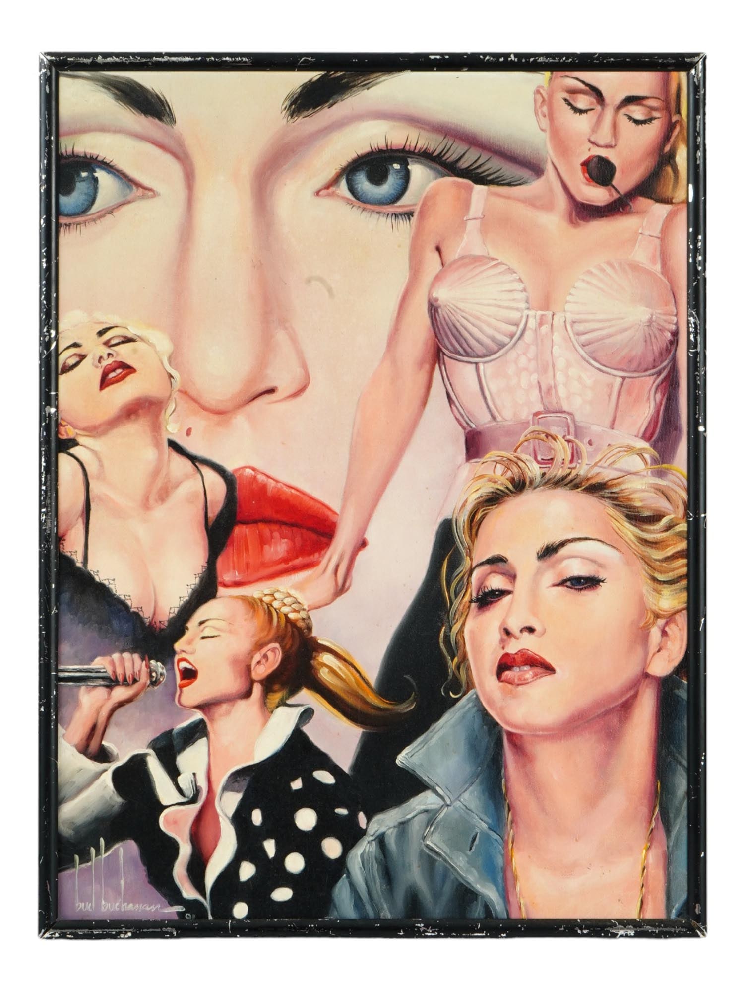 PORTRAIT OF MADONNA OIL PAINTING BY BUD BUCHANAN (1 of 4)