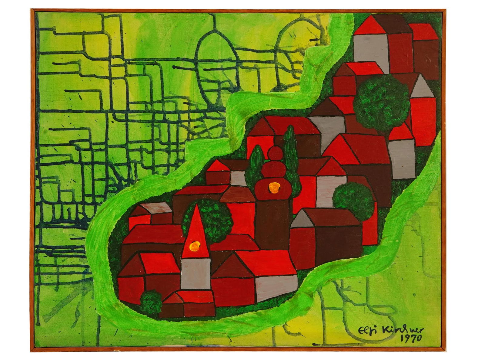 AMERICAN ABSTRACT PAINTING ATTR EVA LUCILLE KIRCHNER (1 of 5)