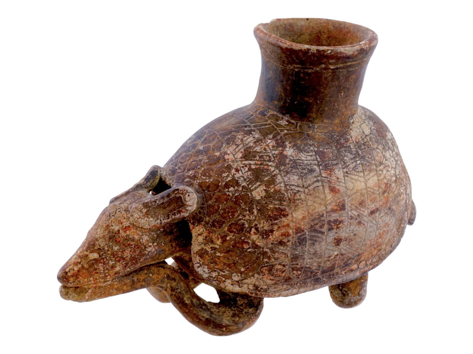 PRE COLUMBIAN COLIMA POTTERY VESSEL ARMADILLO (1 of 8)