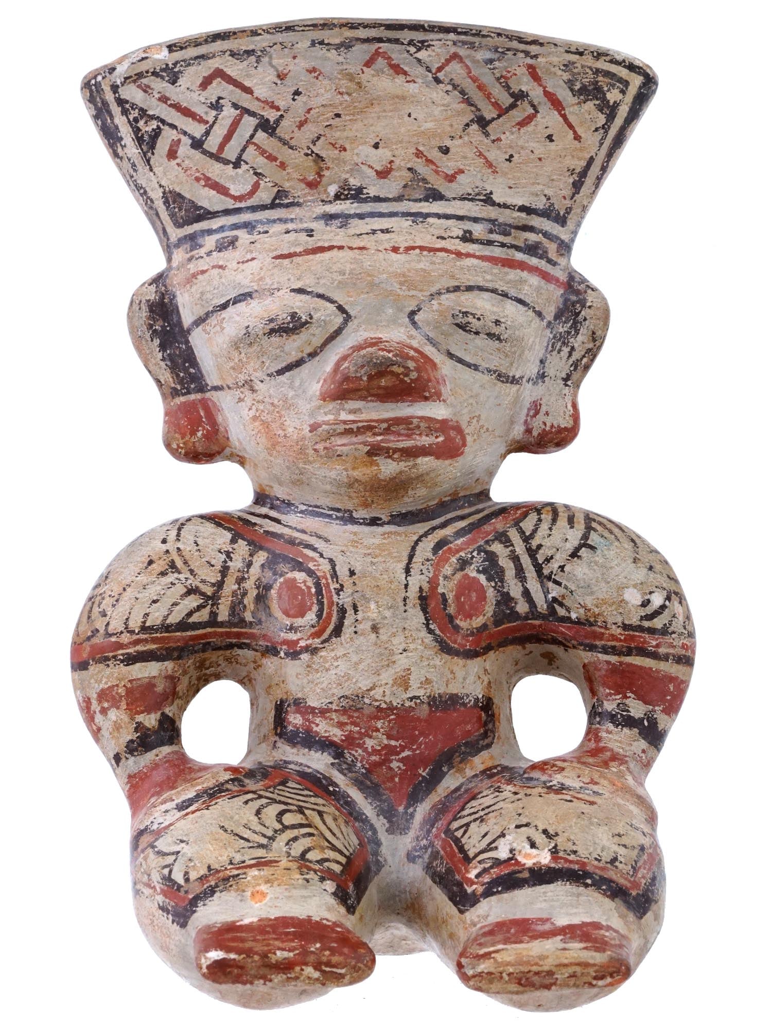 ANCIENT PRE COLUMBIAN COSTA RICAN WHISTLE FIGURE (1 of 10)