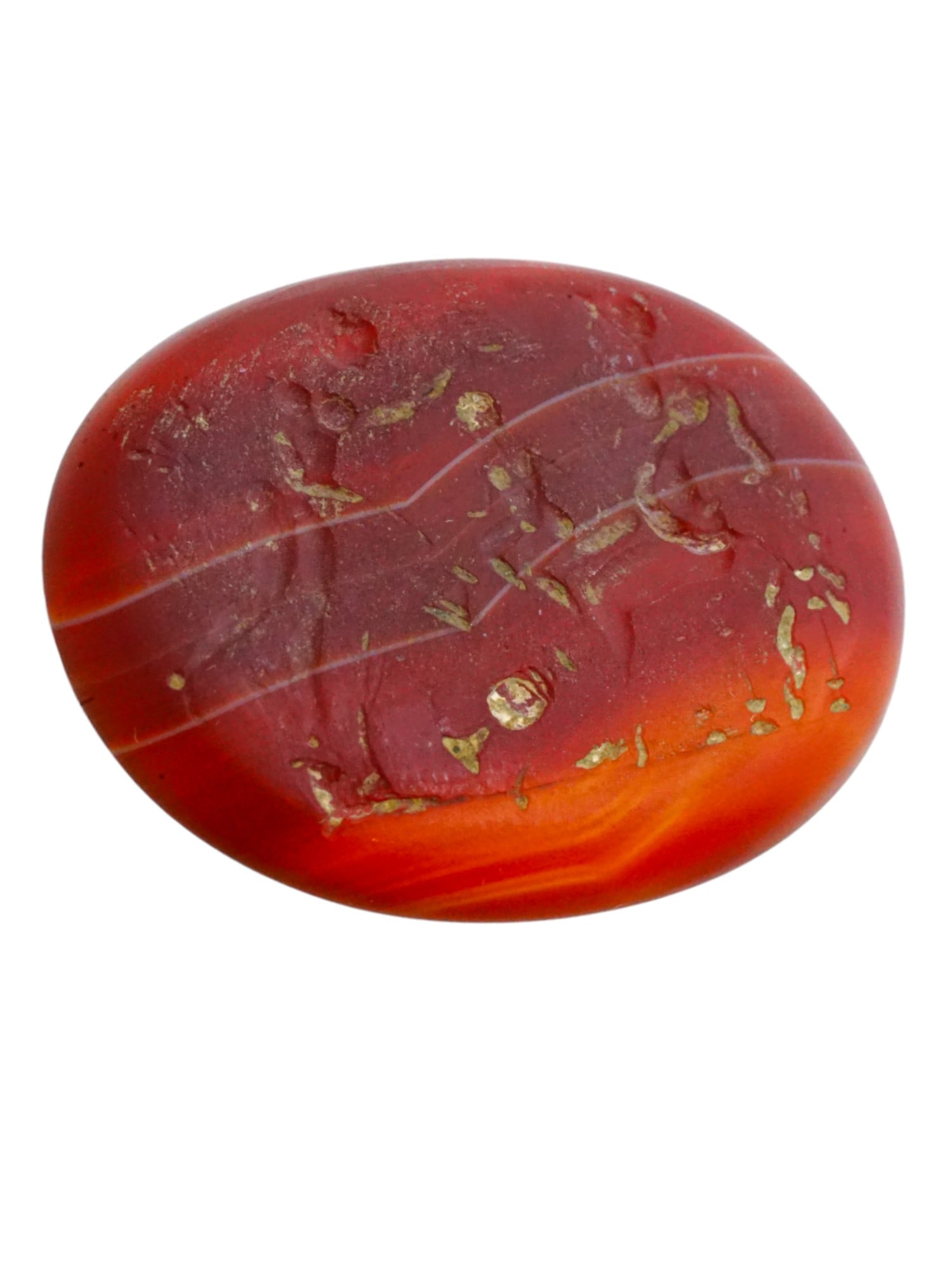 ANCIENT 2ND C AD ROMAN CARVED CARNELIAN INTAGLIO (1 of 2)