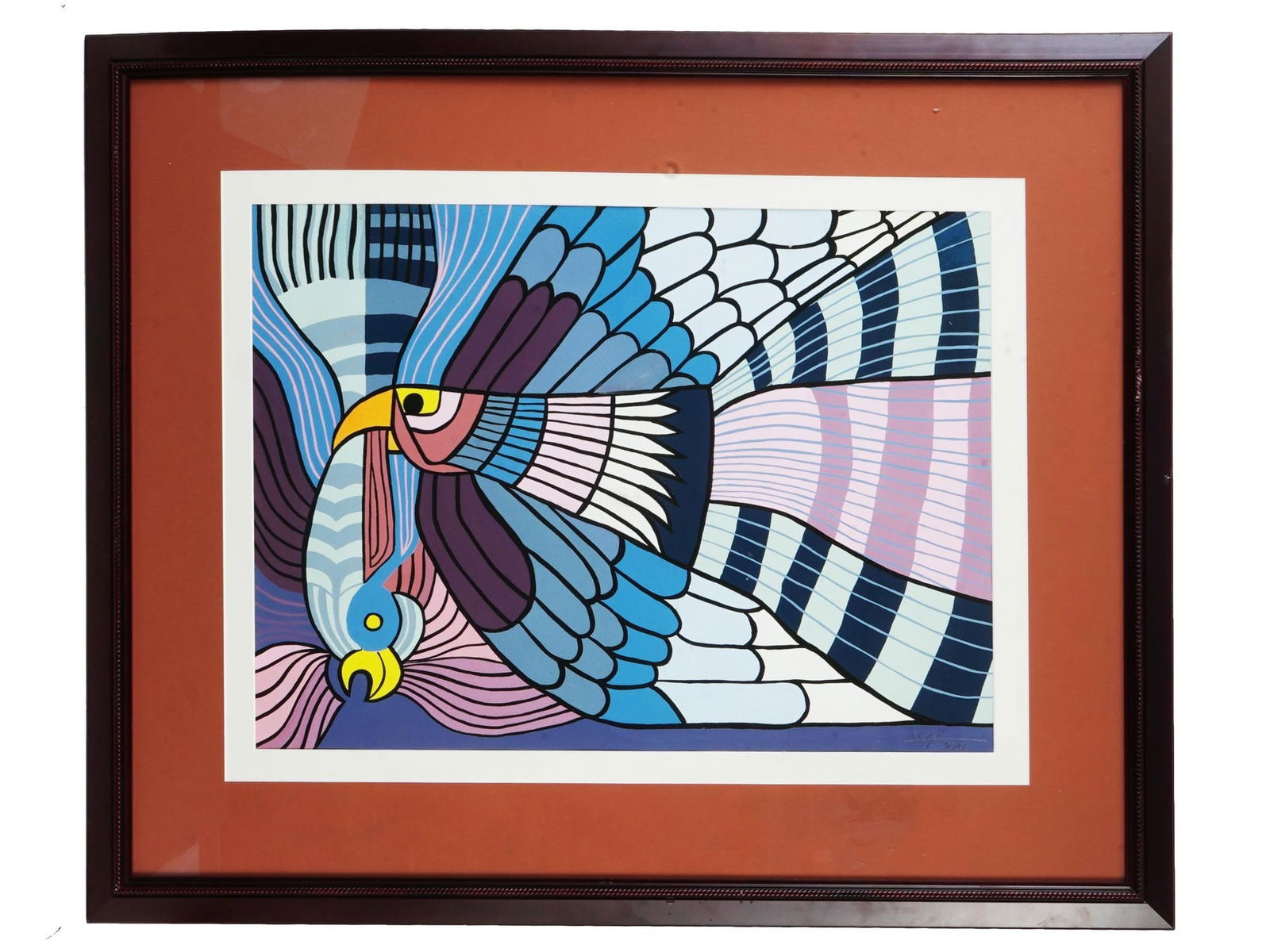 PERUVIAN GOUACHE PAINTING BY VICTOR DELFIN 2010 (1 of 4)