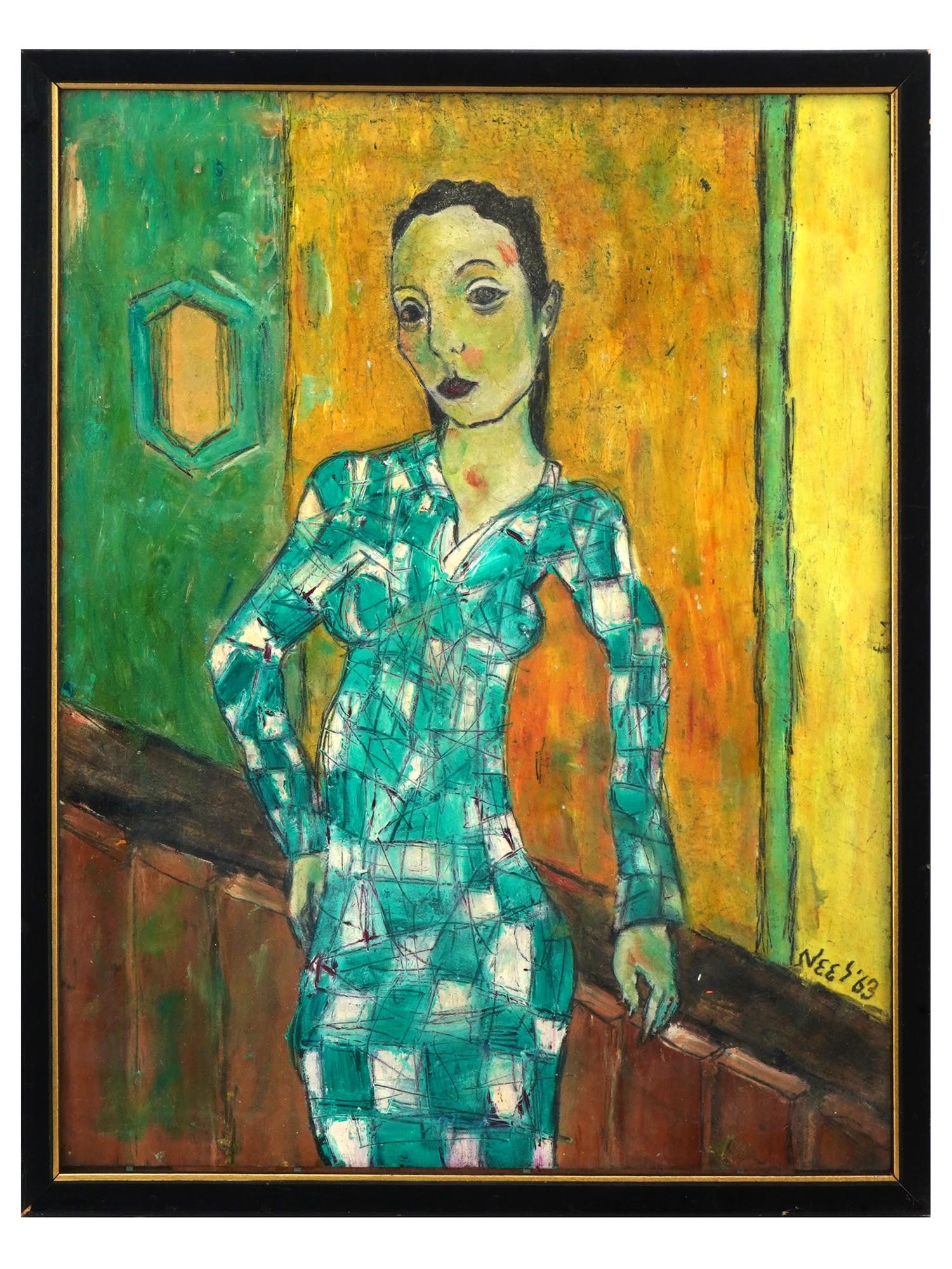 AMERICAN FEMALE PORTRAIT OIL PAINTING BY ALICE NEEL (1 of 6)