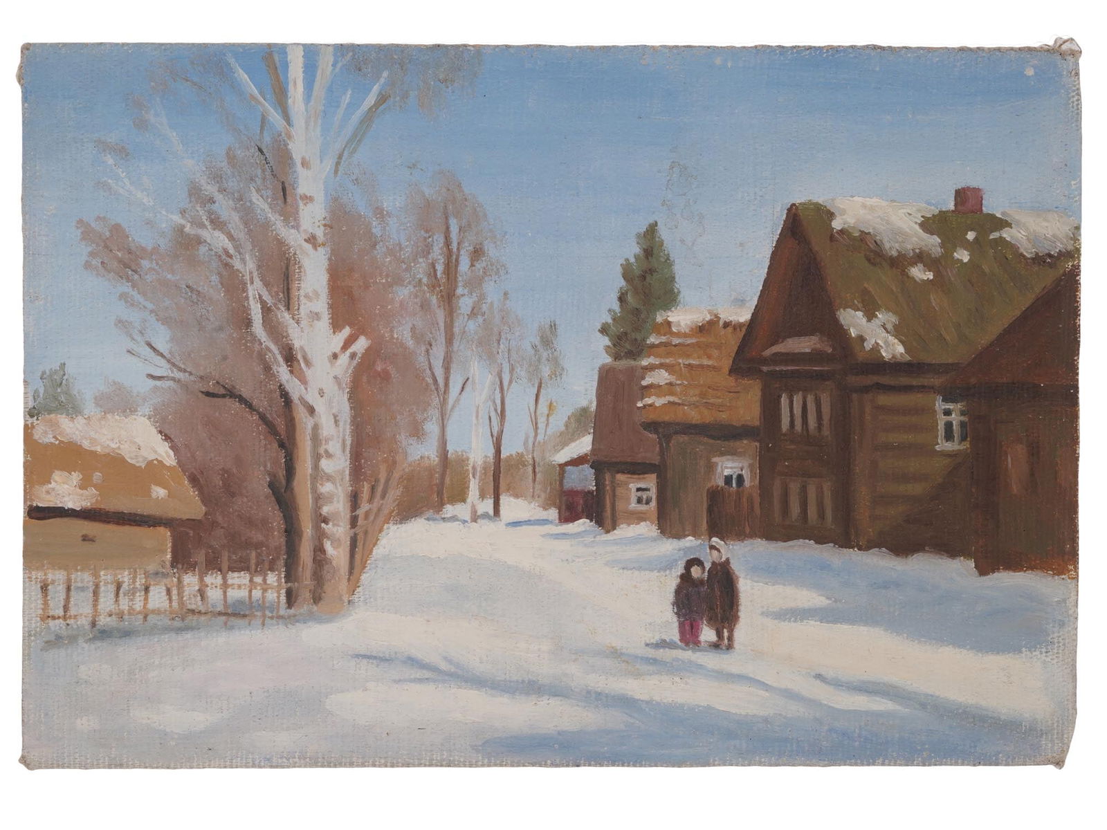 AMERICAN WINTER LANDSCAPE PAINTING BY EMILE GRUPPE (1 of 10)