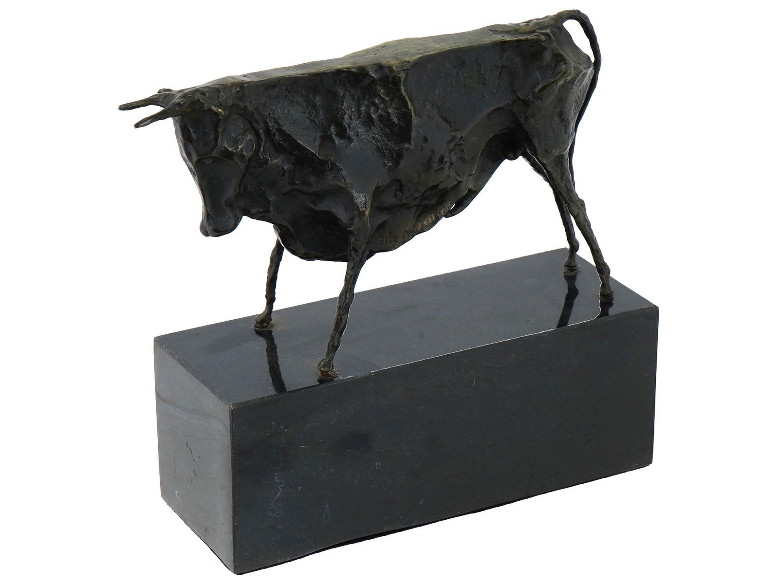 AMERICAN BULL BRONZE SCULPTURE BY ELIE NADELMAN (1 of 7)