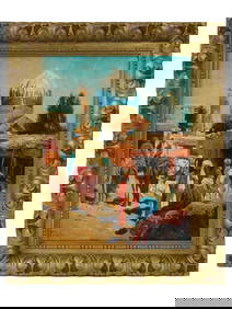 ATTR TO VASILY VERESHCHAGIN EAST BAZAAR OIL PAINTING (1 of 5)