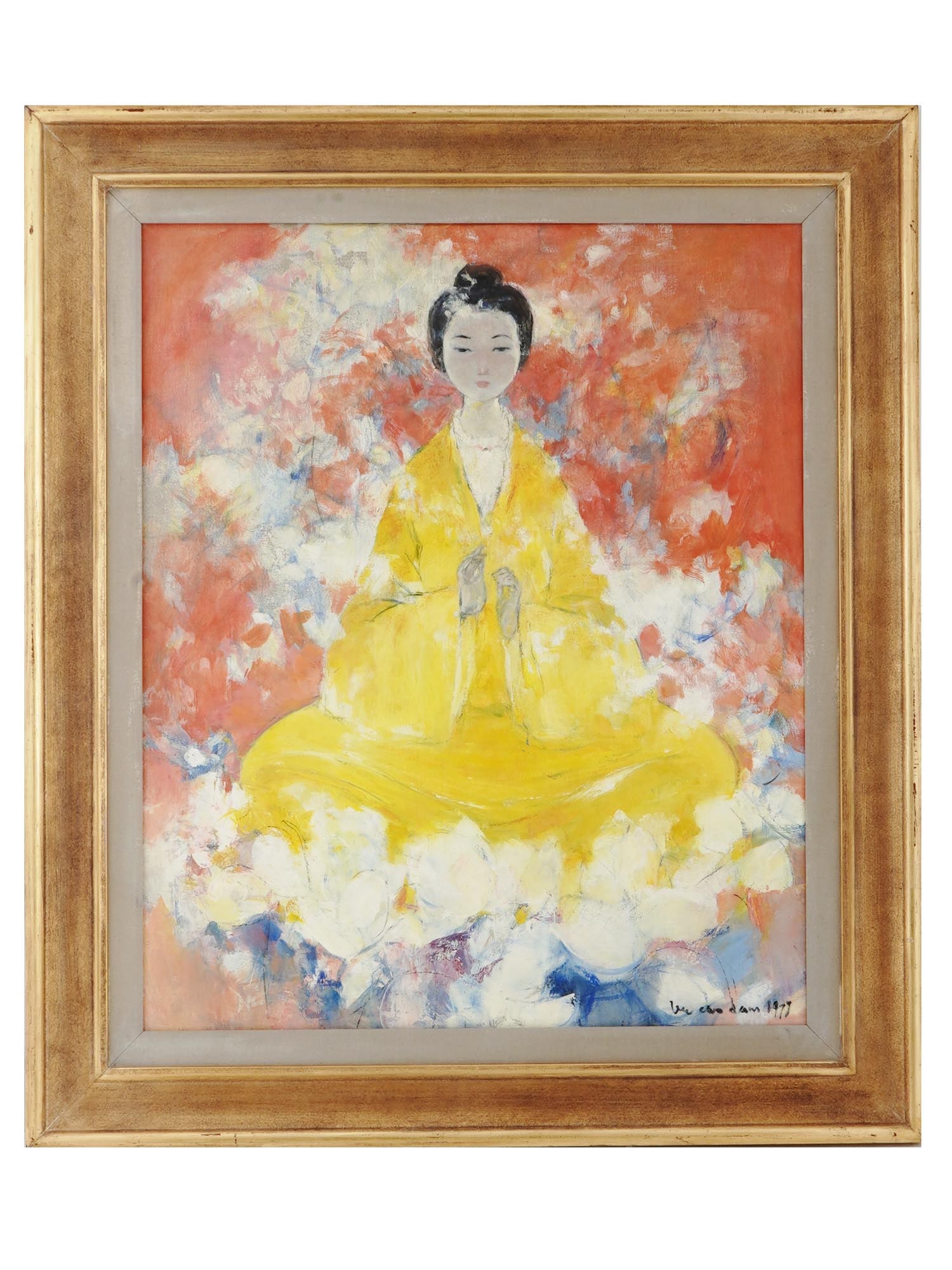 1977 VIETNAMESE PORTRAIT PAINTING BY VU CAO DAM (1 of 5)