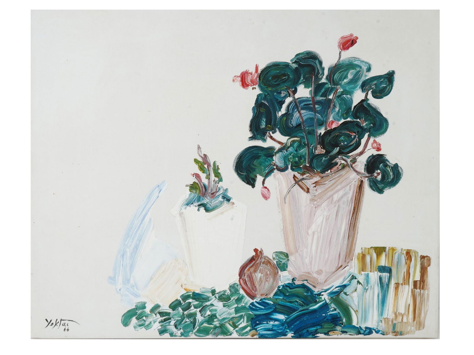 AMERICAN STILL LIFE OIL PAINTING BY MANOUCHER YEKTAI (1 of 5)