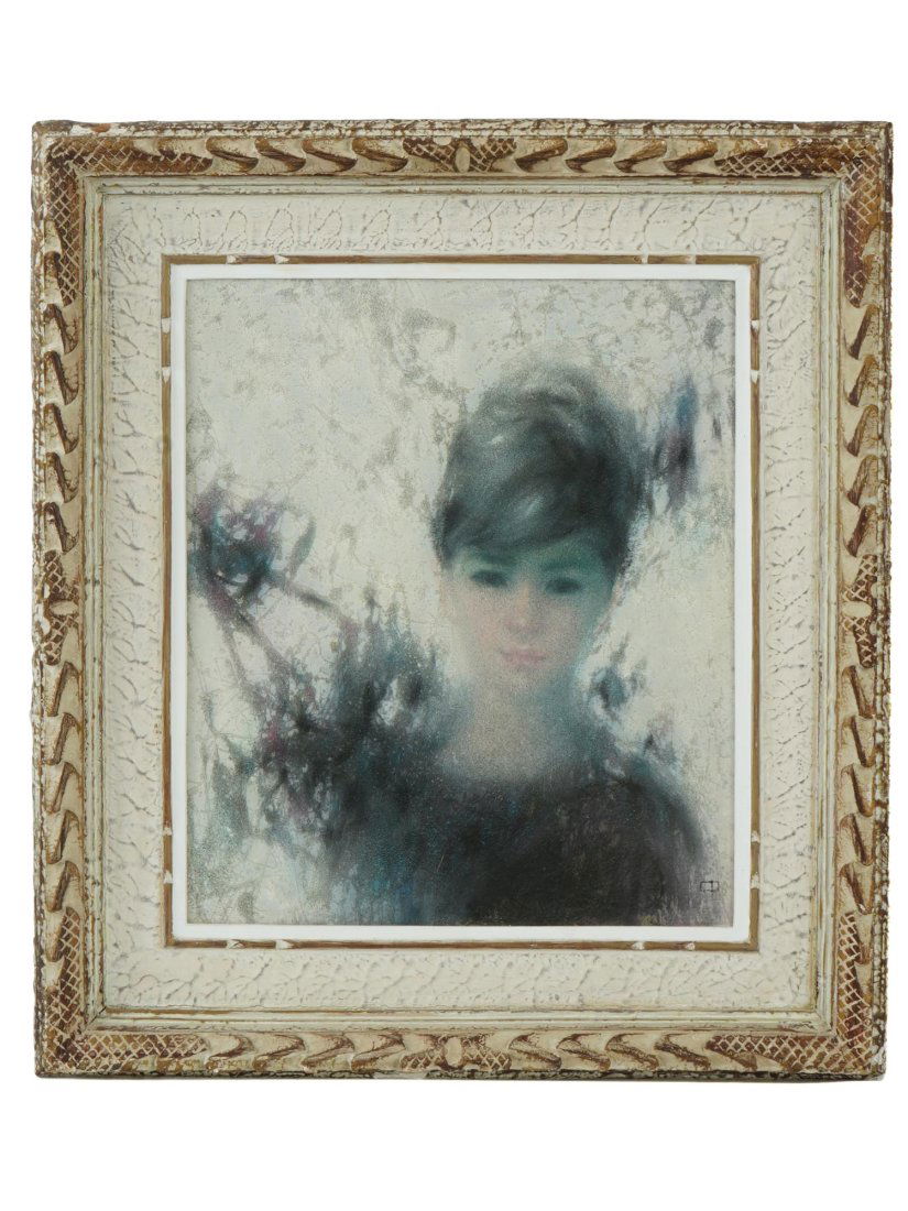 TAIWANESE FEMALE PORTRAIT PAINTING BY HU CHI CHUNG (1 of 5)