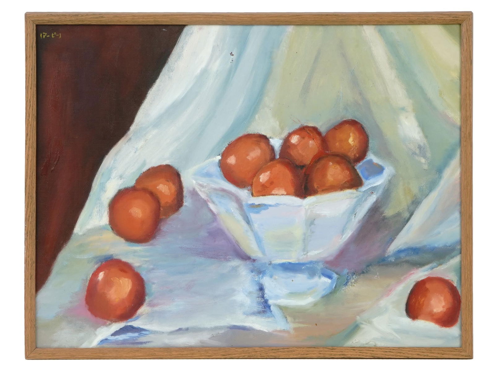 MID CENTURY STILL LIFE COMPOSITION PAINTING SIGNED (1 of 5)