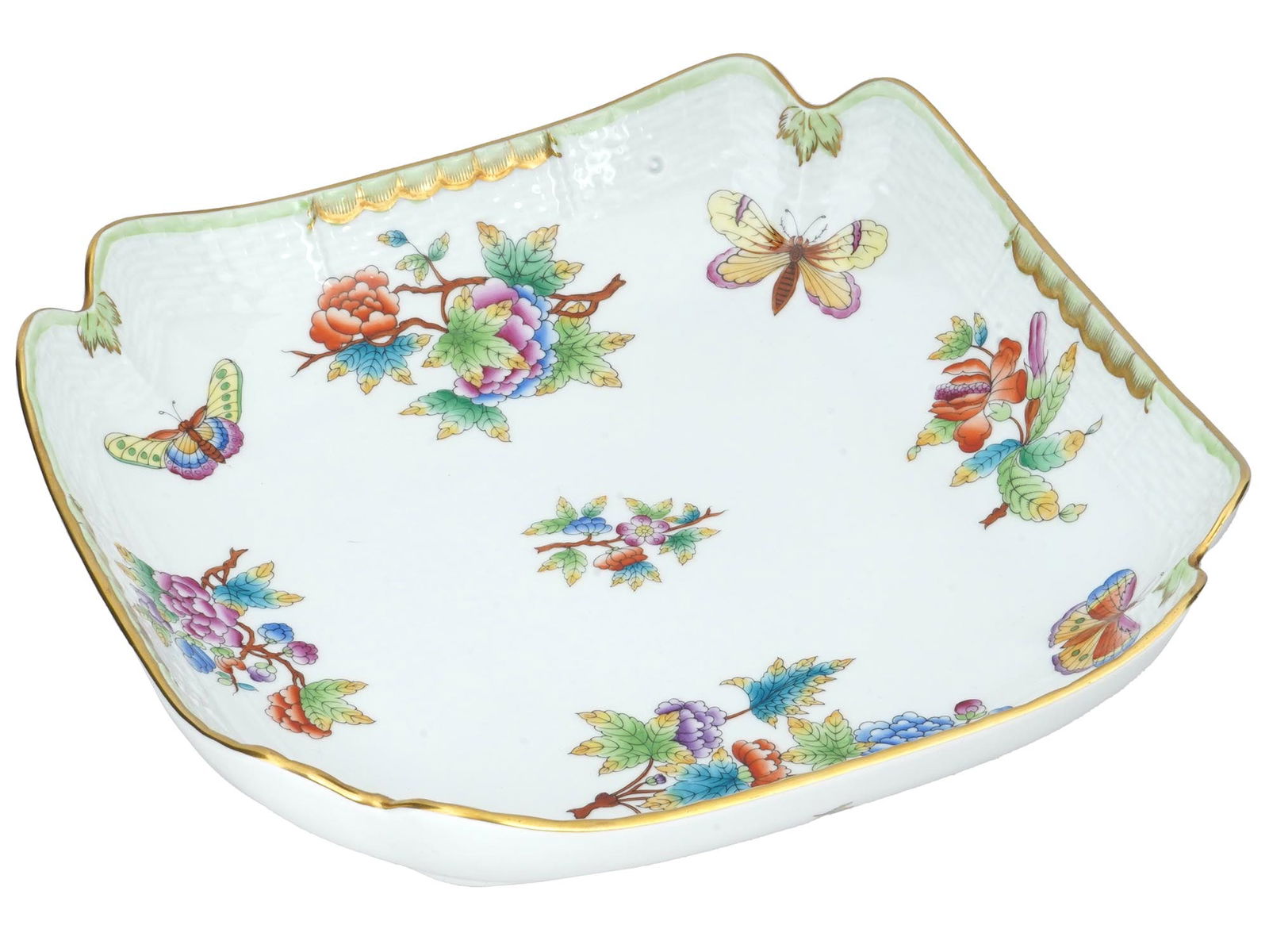 HEREND HUNGARY QUEEN VICTORIA PORCELAIN SERVING DISH (1 of 5)
