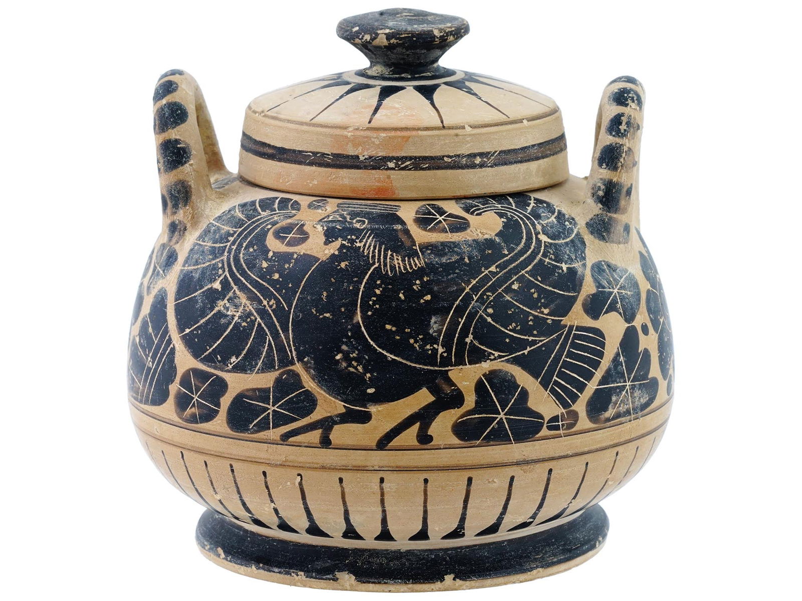 ANTIQUE ETRUSCAN PYXIS VESSEL GRAND TOUR REPRODUCTION (1 of 9)