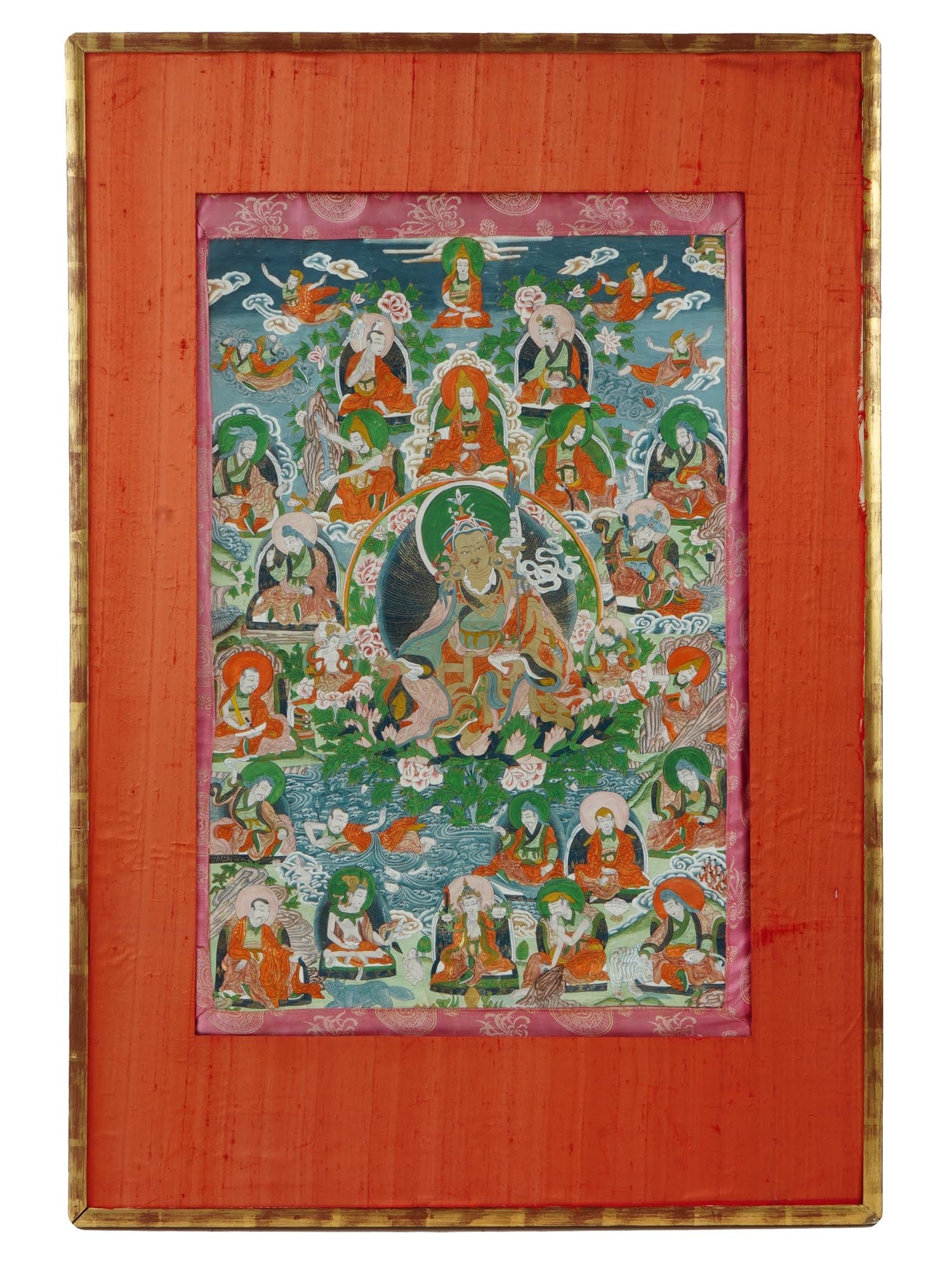 ANTIQUE TIBETAN THANGKA PAINTING GURU PADMASAMBHAVA (1 of 6)