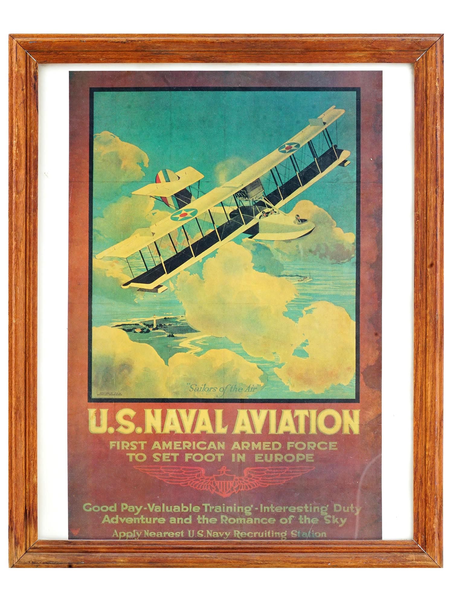 WWI AMERICAN SAILORS OF THE AIR RECRUITING POSTER (1 of 8)