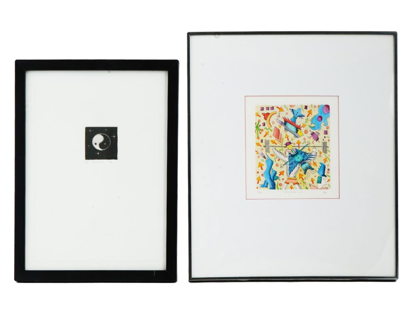 LITHOGRAPH AND WATERCOLOR ETCHING BY ALP OZBERKER (1 of 7)