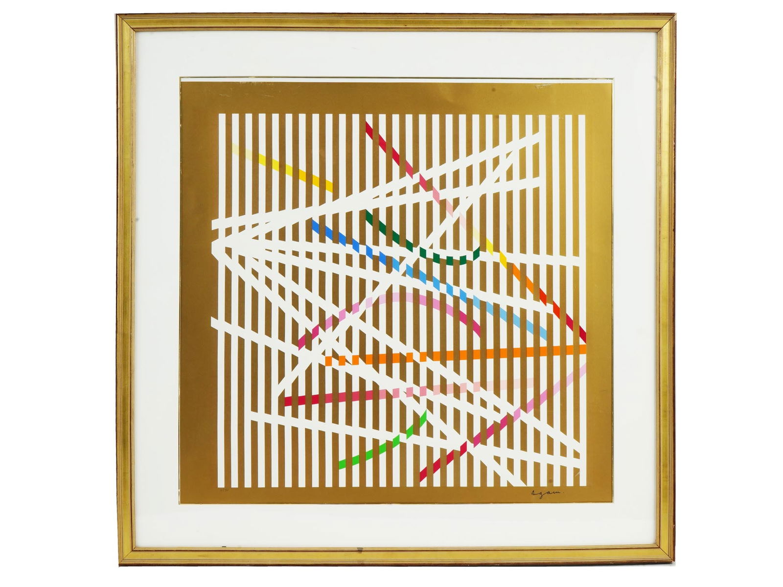 JUDAICA OP ART AGAMOGRAM SERIGRAPH BY YAACOV AGAM (1 of 5)