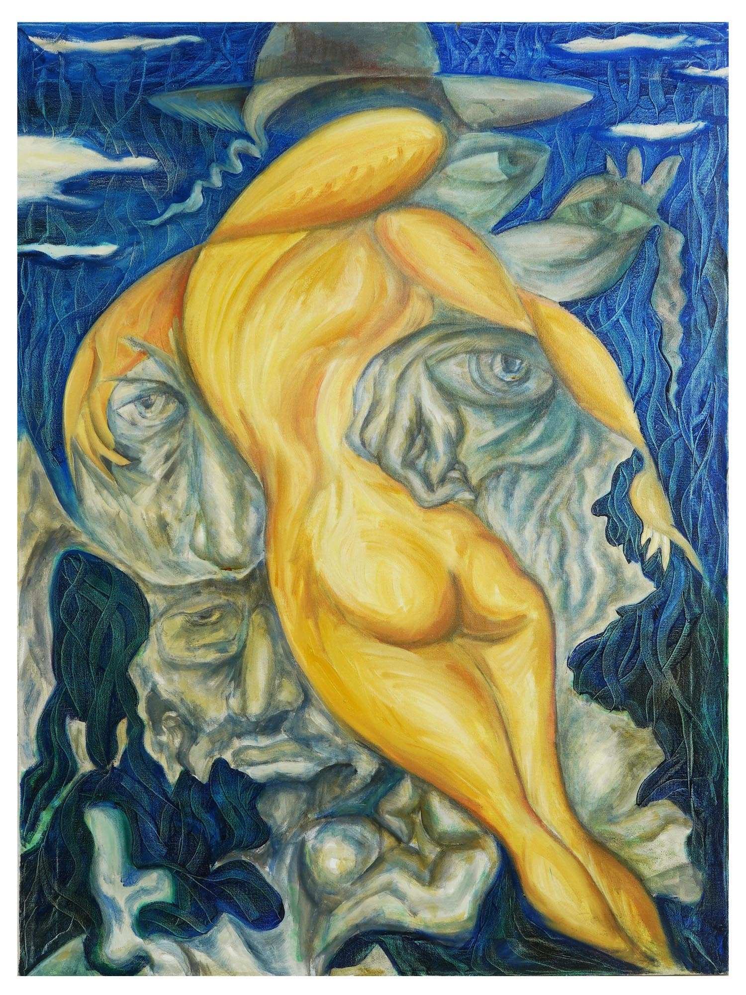 1980 AZERBAIJANI OIL PAINTING BY BORIS RAKHAMIMOV (1 of 6)