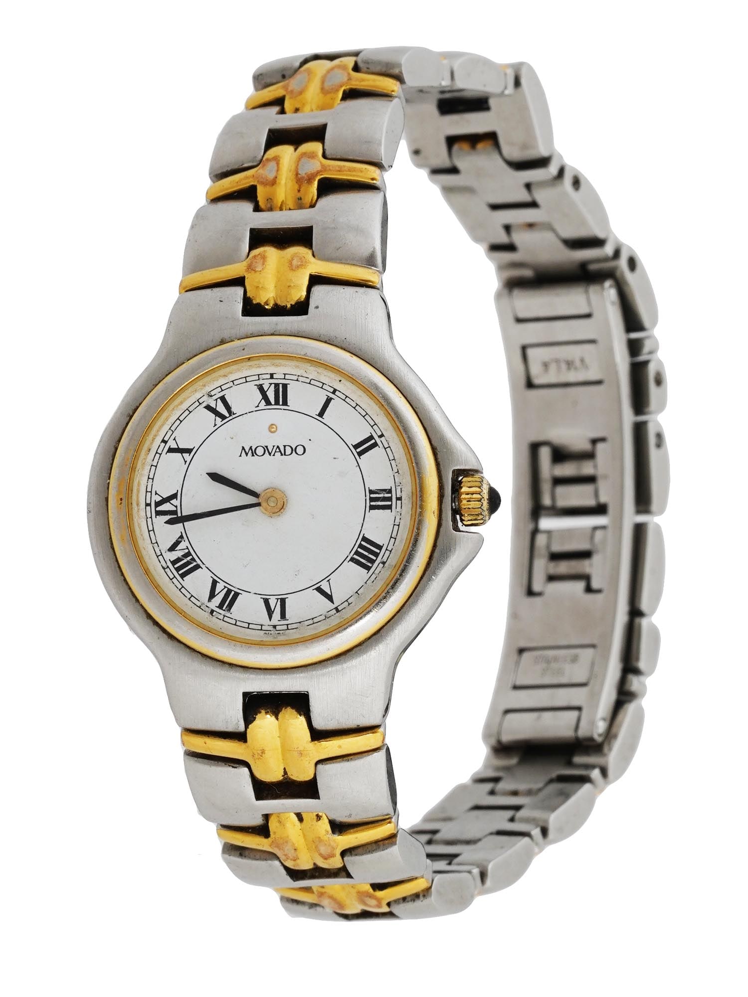 VINTAGE MOVADO STAINLESS STEEL QUARTZ WRIST WATCH (1 of 5)