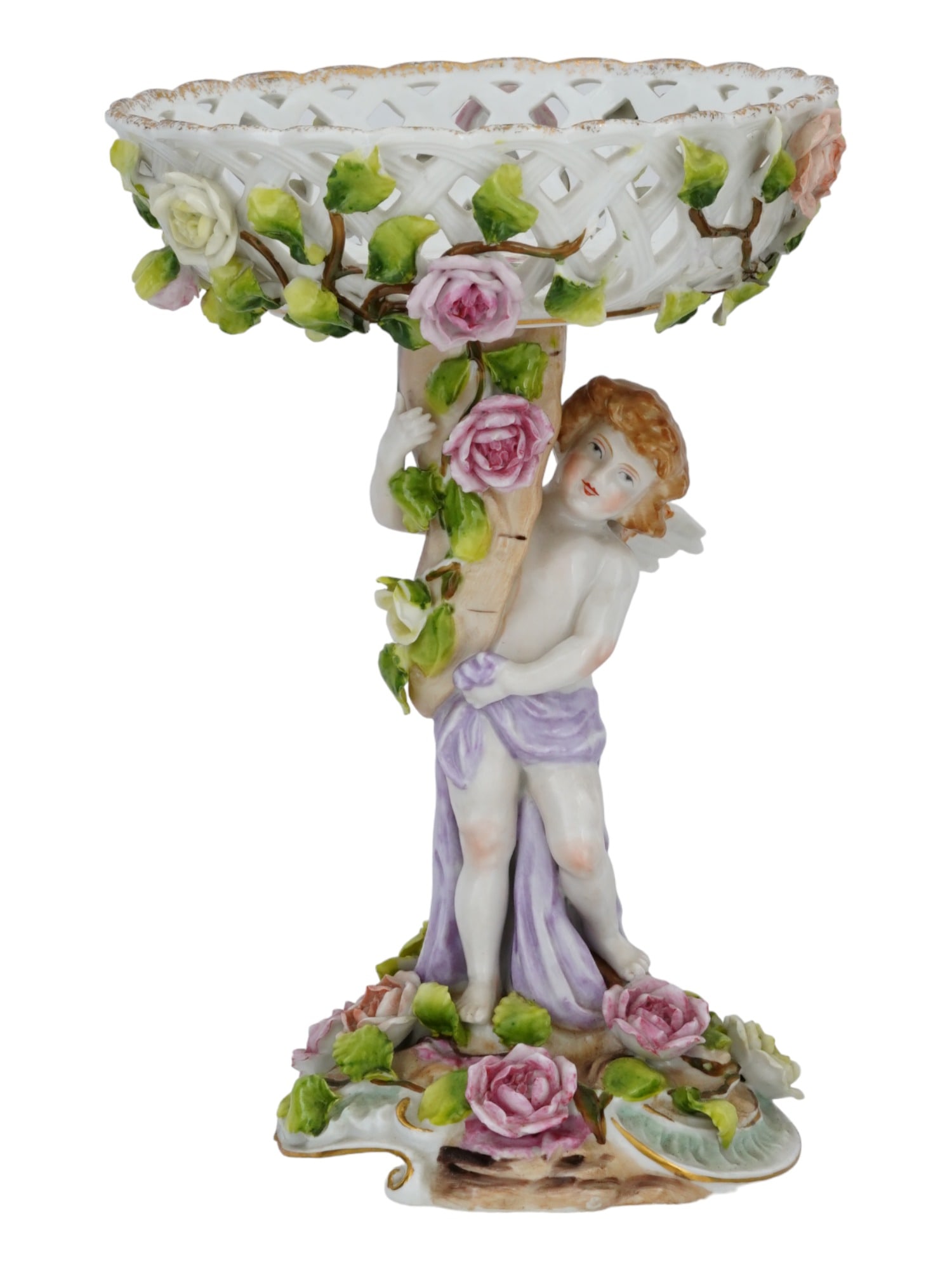 ANTIQUE GERMAN SITZENDORF PORCELAIN CANDY DISH (1 of 11)