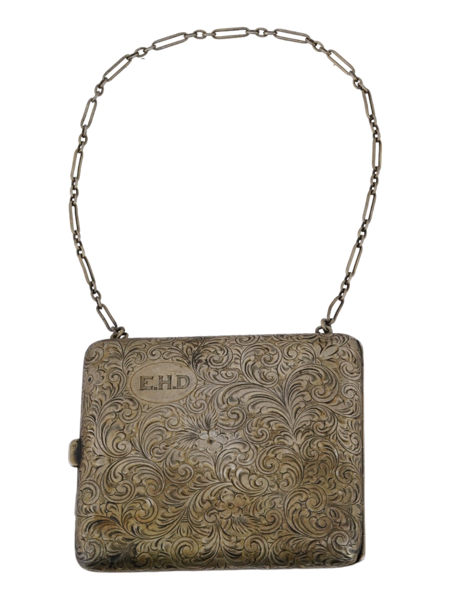 ANTIQUE VICTORIAN STERLING SILVER HANDBAG PURSE (1 of 7)