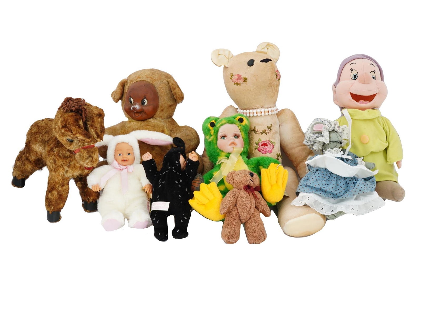 COLLECTION OF VINTAGE CHILDRENS PLUSH TOYS AND DOLLS (1 of 9)