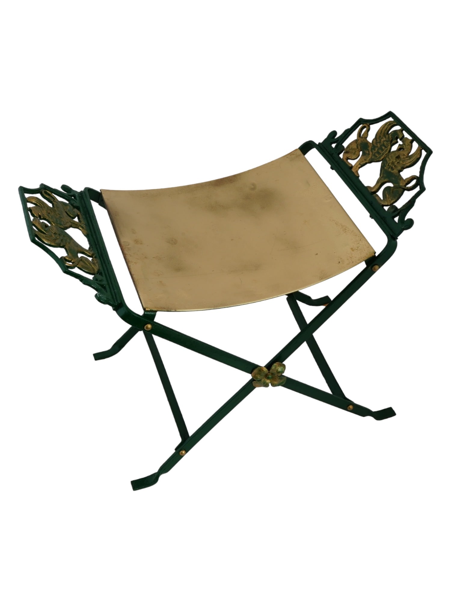 VINTAGE ART DECO OSCAR BRUNO BACH IRON BENCH STOOL (1 of 6)