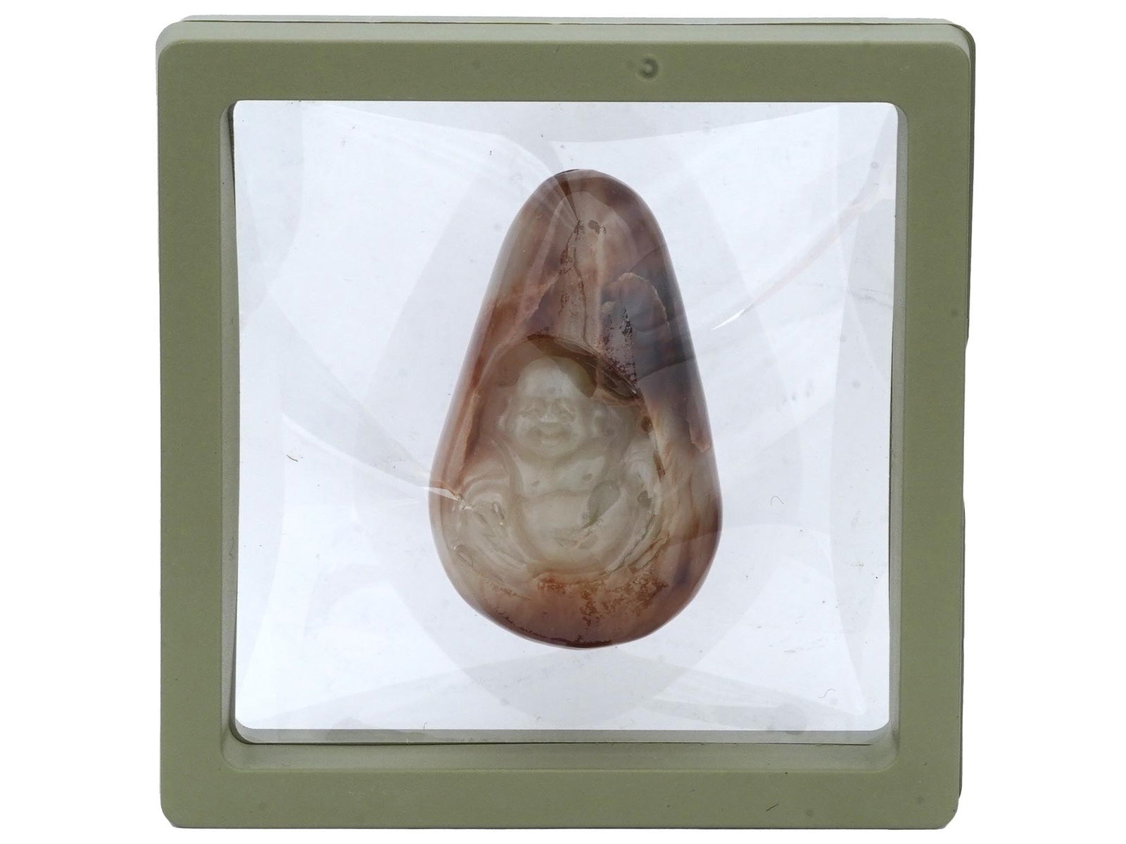 HIGH QUALITY CHINESE HOTEI SUGAR BROWN JADE AMULET (1 of 7)