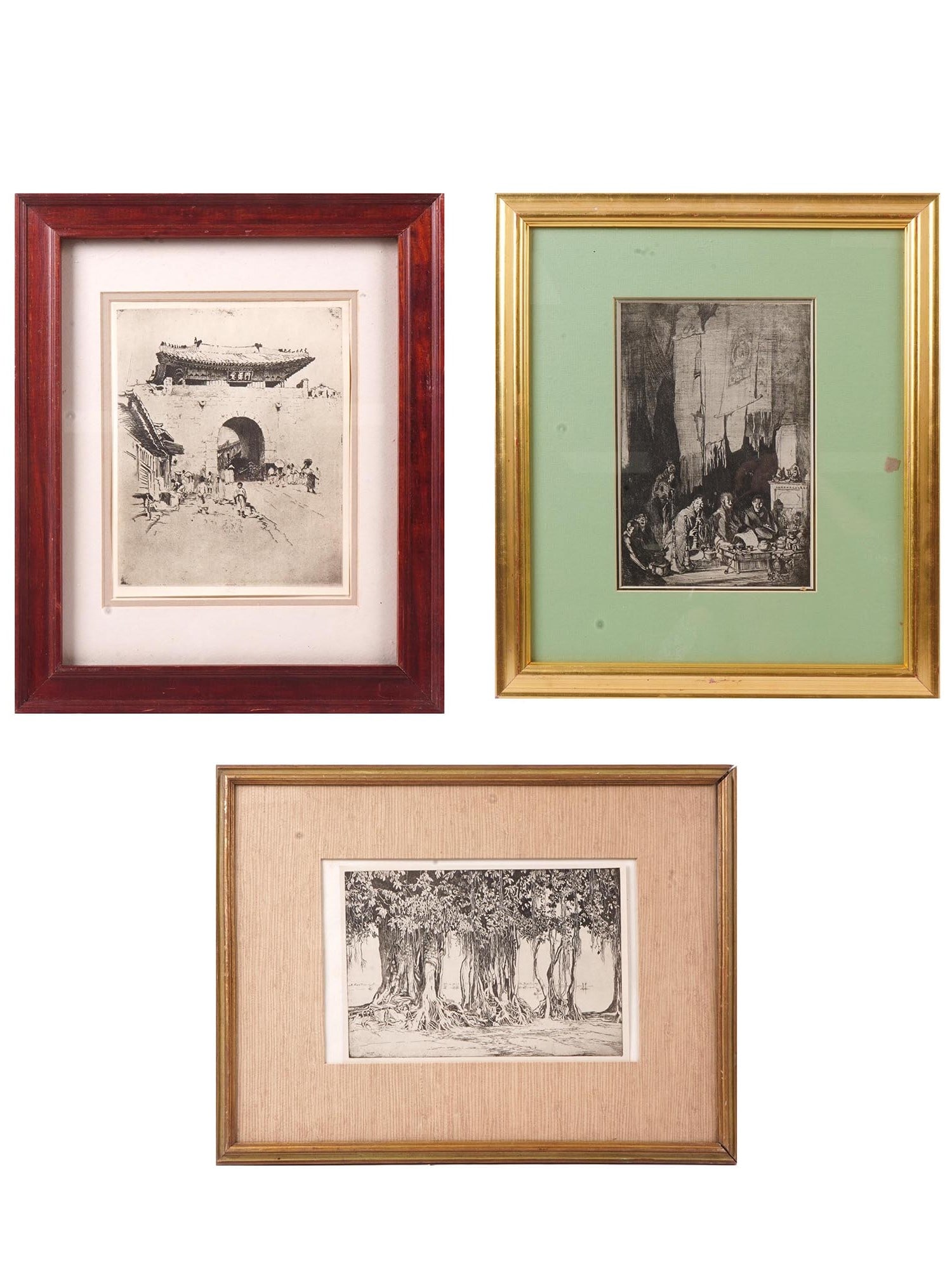 THREE ENGLISH ETCHINGS BY ERNEST LUMSDEN 1927 (1 of 12)