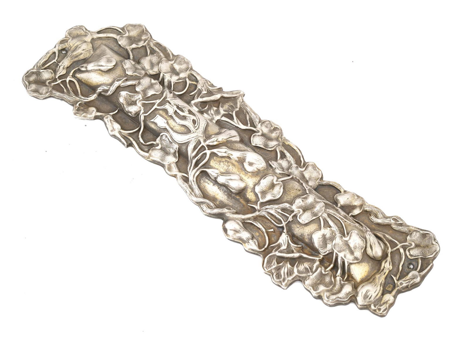 RUSSIAN JUDAICA ART NOUVEAU STYLE SILVER MEZUZAH (1 of 4)