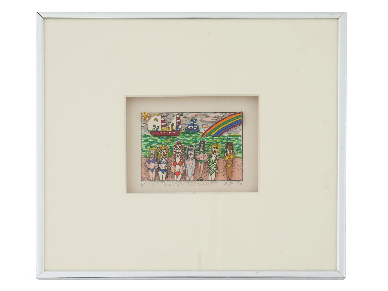 1986 ARTISTS PROOF 3D SCREENNPRINT BY JAMES RIZZI (1 of 3)