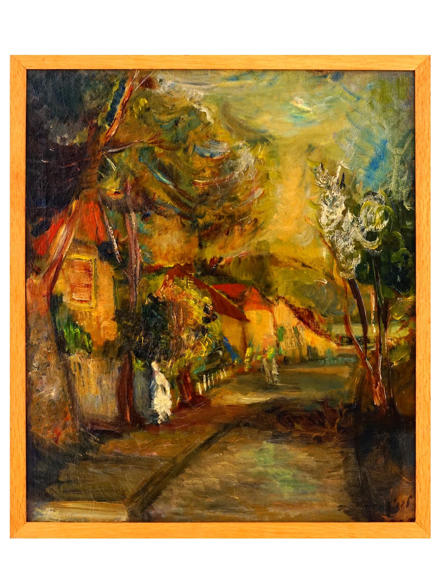 JUDAICA ISRAELI OIL PAINTING BY MORDECHAI LEVANON (1 of 9)