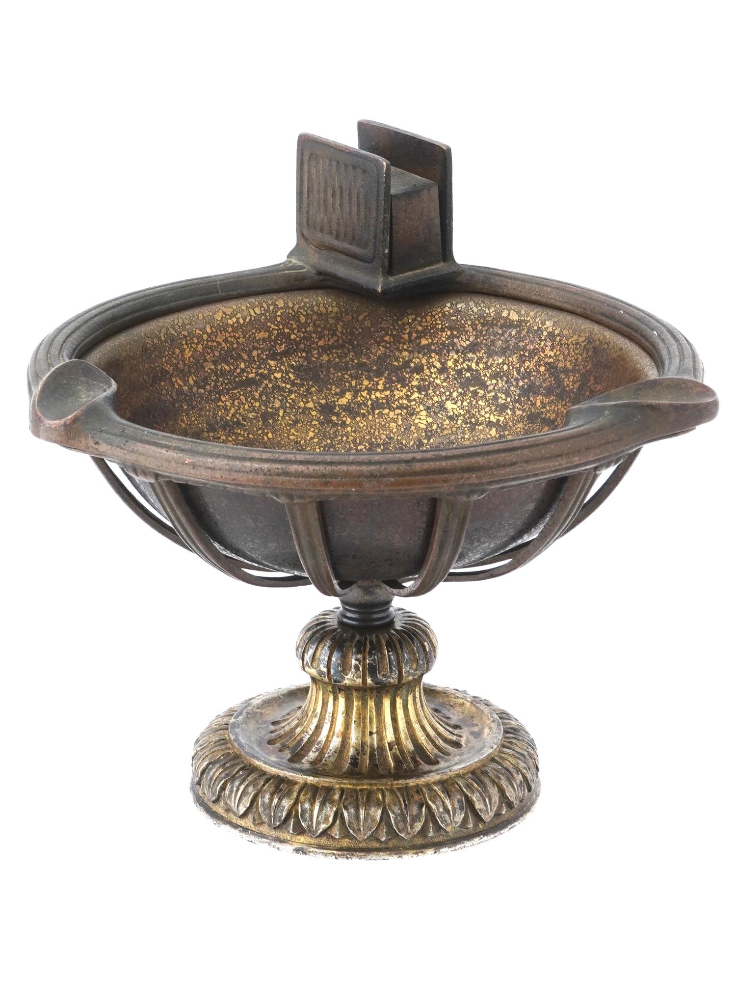TIFFANY STUDIOS PATINATED AND GILT BRONZE ASHTRAY (1 of 8)