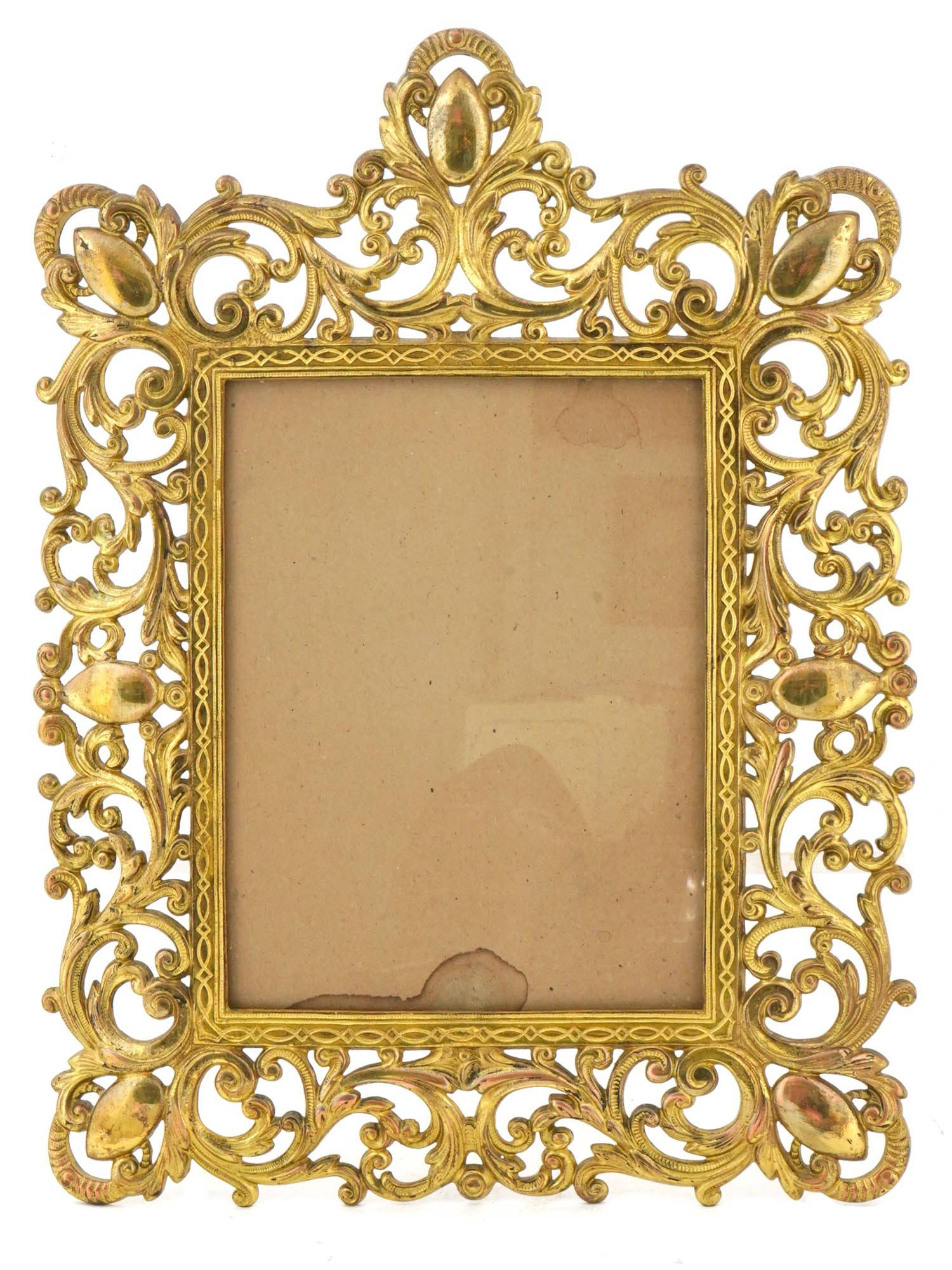 Antique Ornate Gilt Bronze Picture Frame Auction