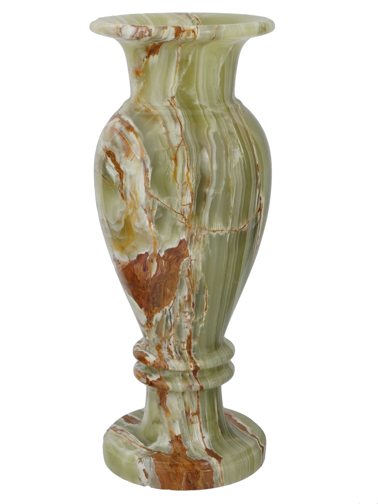 MODERN ITALIAN MANNER HAND CARVED NATURAL ONYX VASE (1 of 6)