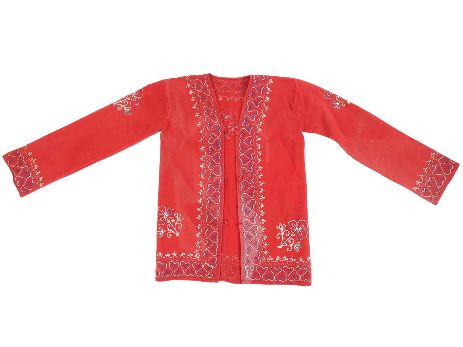 ANTIQUE PERSIAN EMBROIDERED FELT CHILDRENS JACKET (1 of 6)