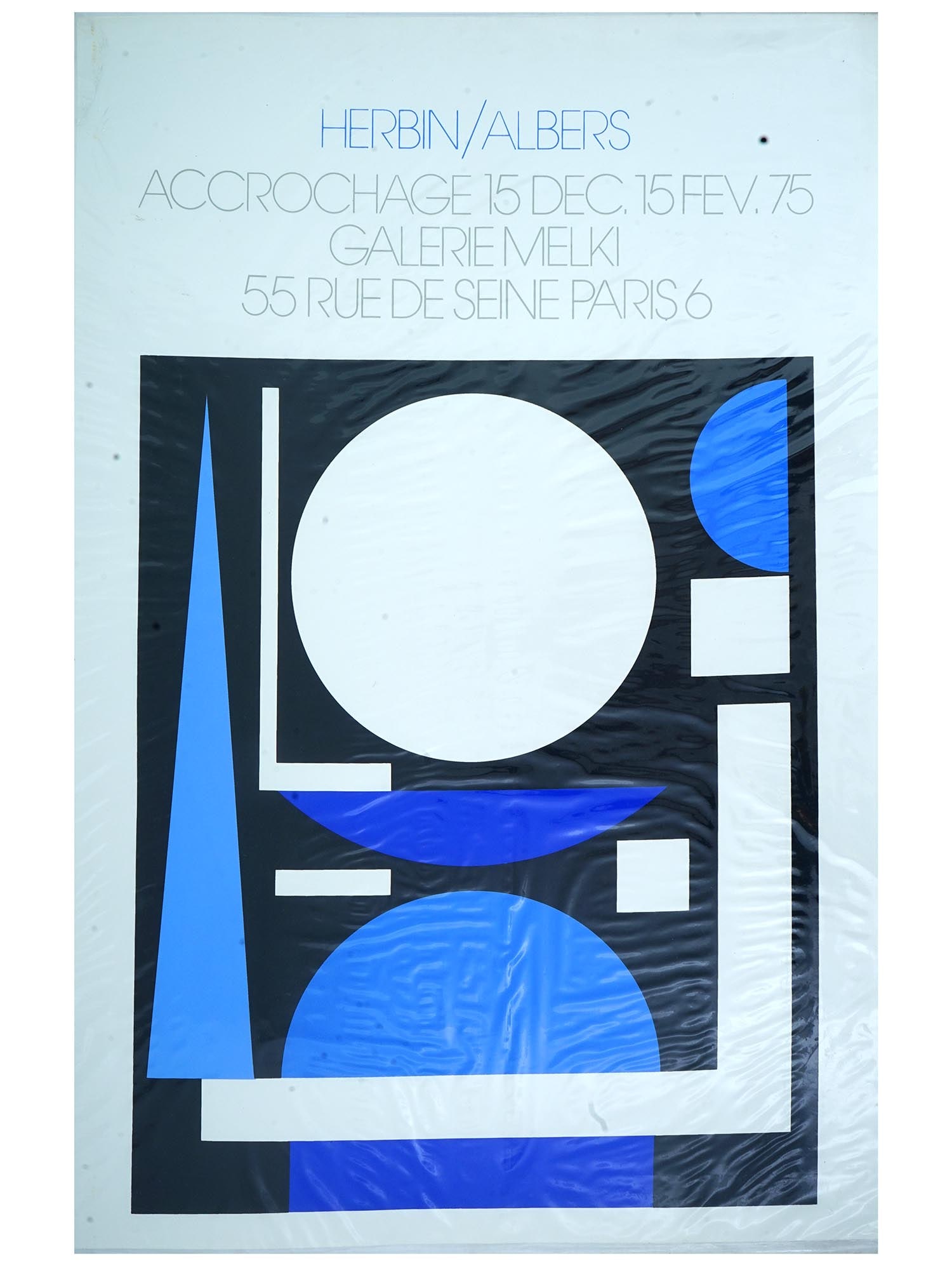 1975 AUGUSTE HERBIN JOSEF ALBERS SCREEN PRINT POSTER (1 of 4)