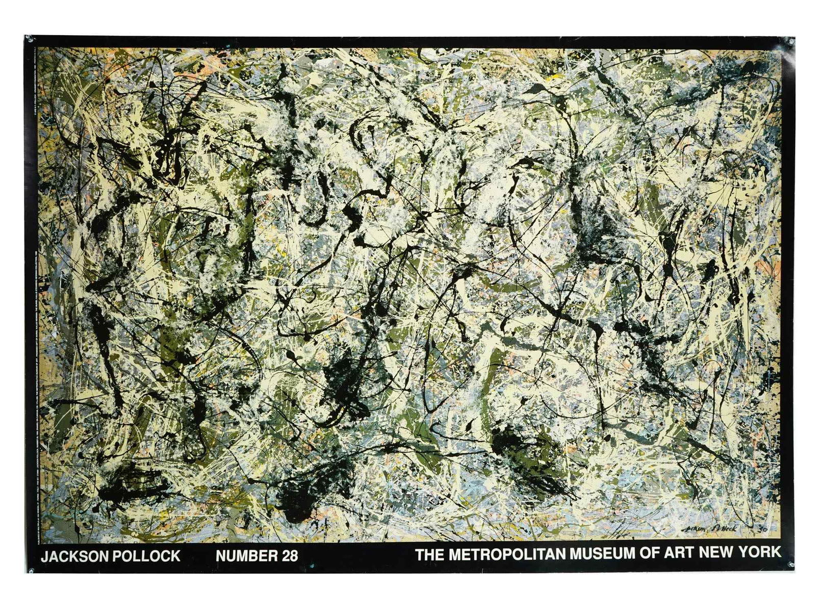 JACKSON POLLOCK METROPOLITAN MUSEUM OF ART POSTER (1 of 7)