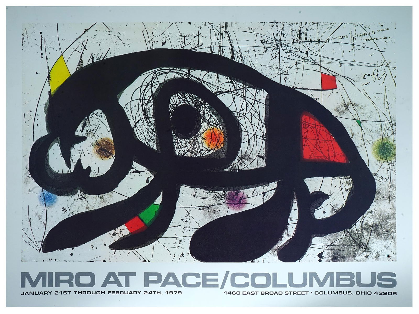 1979 PACE COLUMBUS EXHIBITION POSTER BY JOAN MIRO (1 of 4)