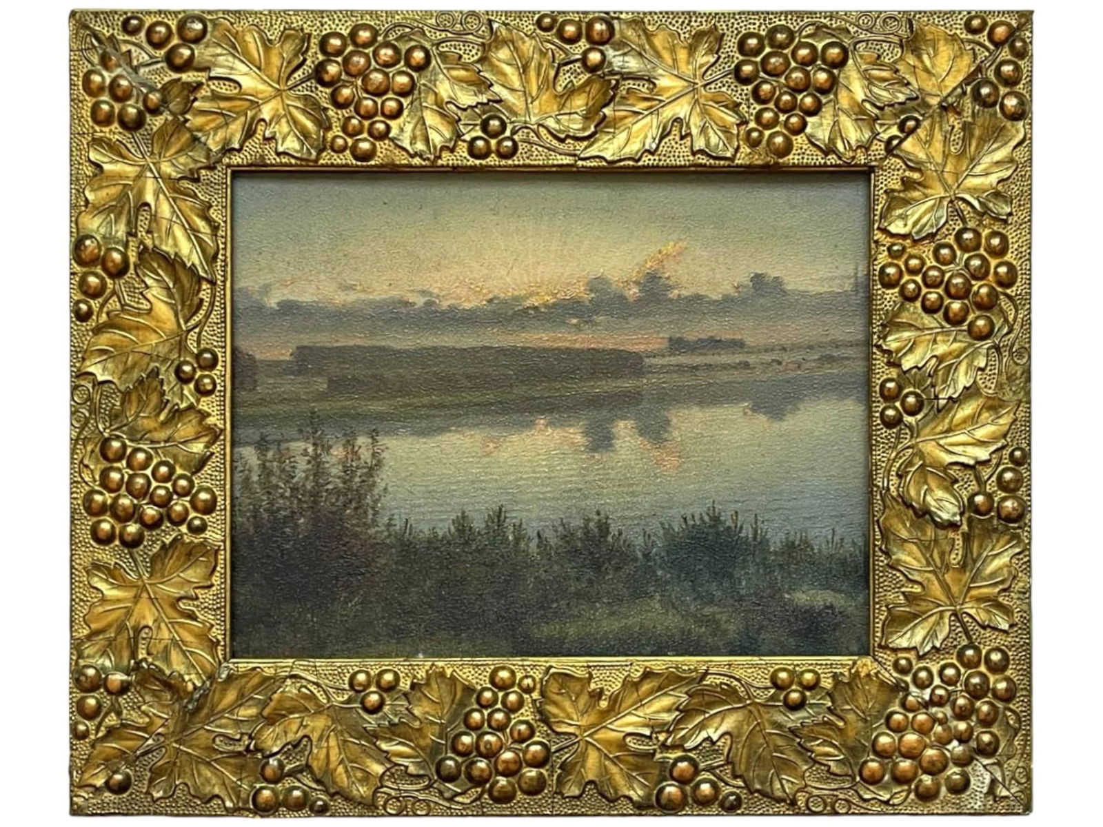 ANTIQUE GERMAN OIL PAINTING BY LOUIS DOUZETTE (1 of 4)