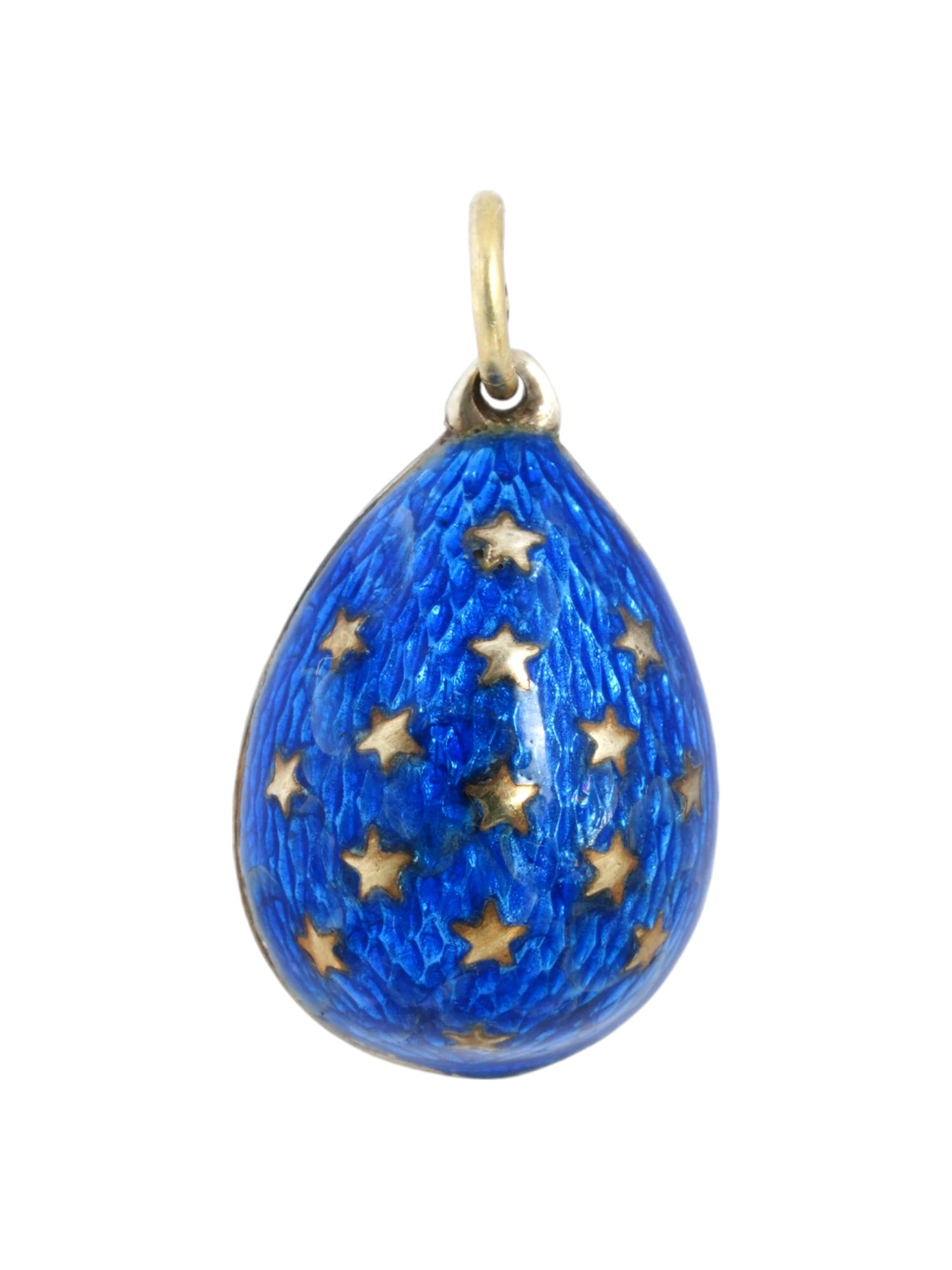 93- RUSSIAN SILVER GUILLOCHÉ ENAMEL EASTER EGG PENDANT (1 of 6)