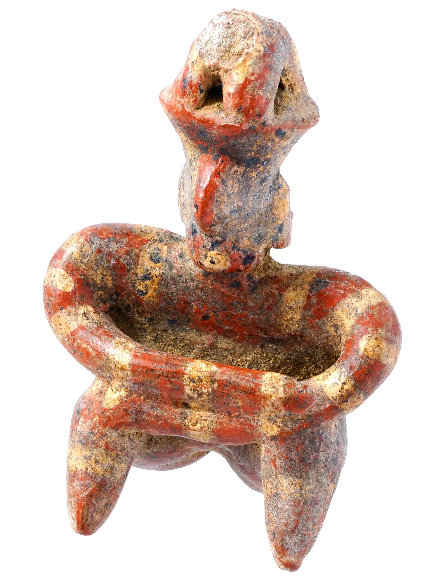 ANCIENT PRE COLUMBIAN NAYARIT CERAMIC MALE FIGURINE (1 of 7)