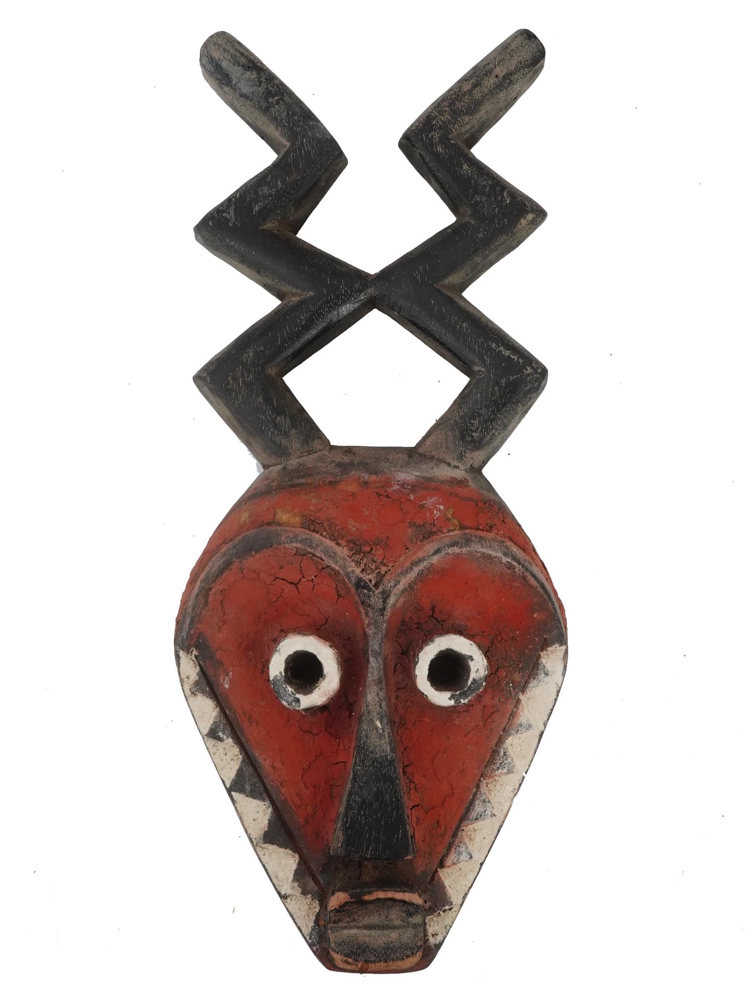 CENTRAL AFRICA CONGO EASTERN PENDE CARVED WOOD MASK (1 of 5)