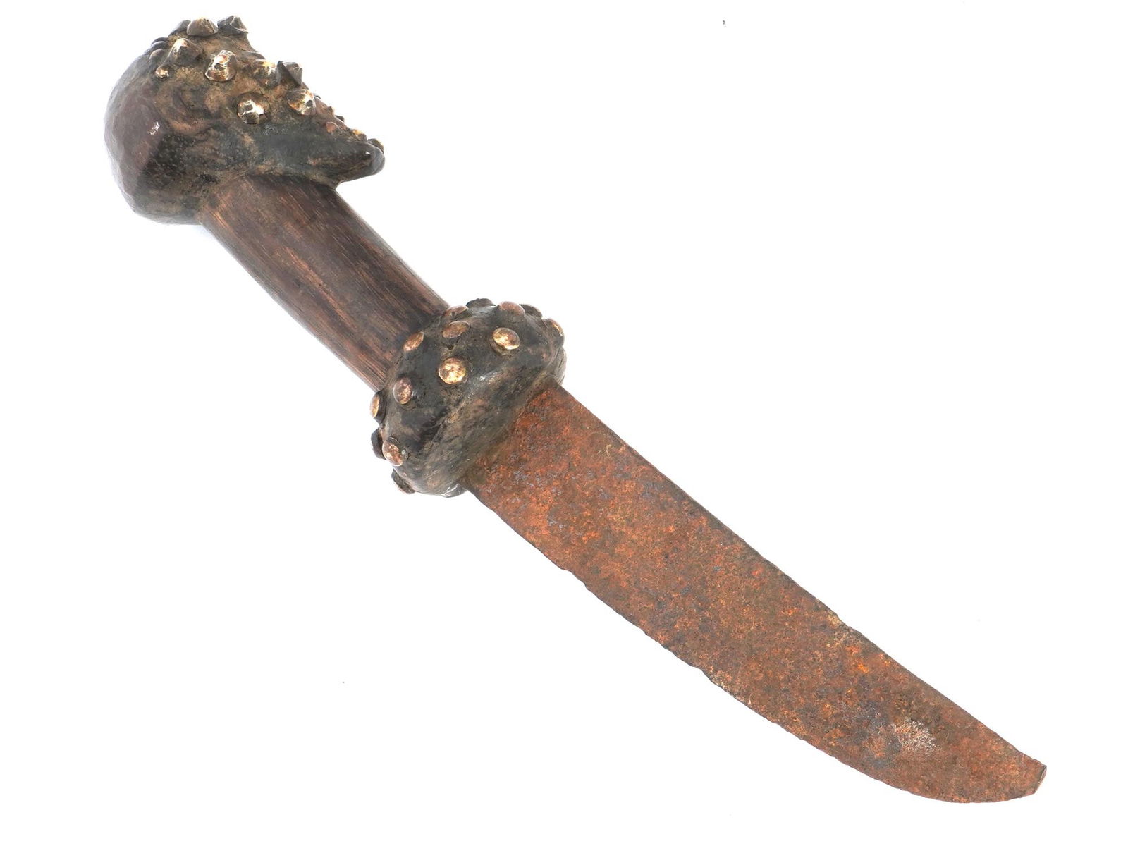 CENTRAL AFRICAN CONGO SONGWE FETISH CEREMONIAL KNIFE (1 of 6)