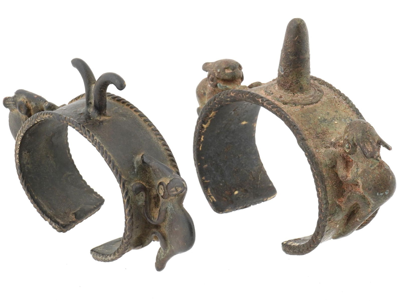 CENTRAL AFRICAN BAMILEKE CAMEROON BRONZE BRACELETS (1 of 7)