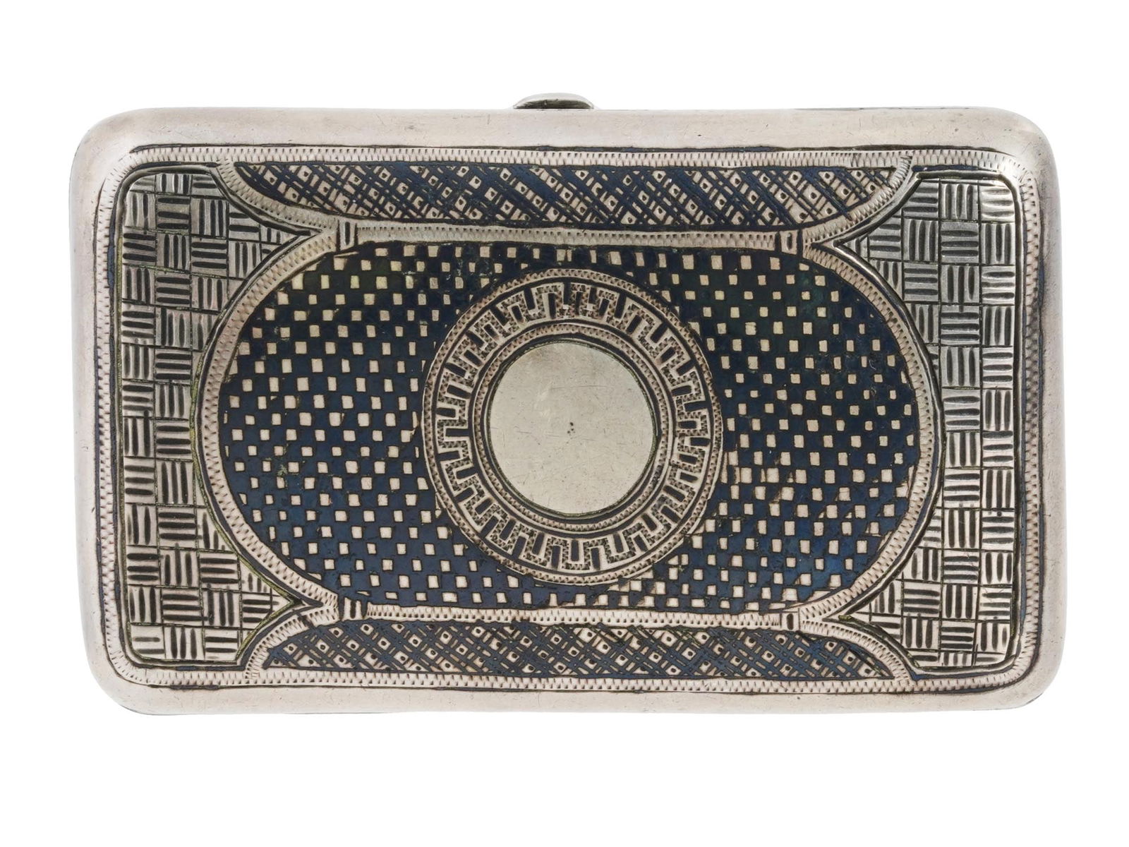 1889 IMPERIAL RUSSIAN SILVER NIELLO SNUFF BOX (1 of 7)